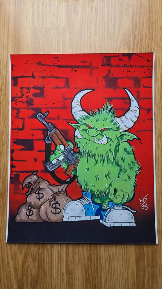 Dirty Money Print - DK Arts